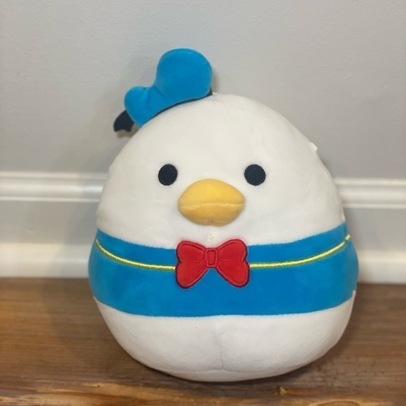 Squishmallows Other - Squishmallows Donald Duck blue white red yellow black stuffed animal kids toy 8"